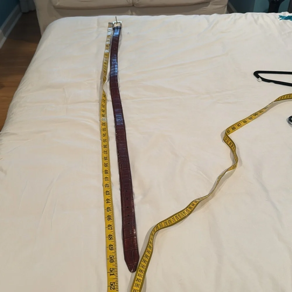 Remo Tulliani Italian calfskin Elegant Brown Leather Belt